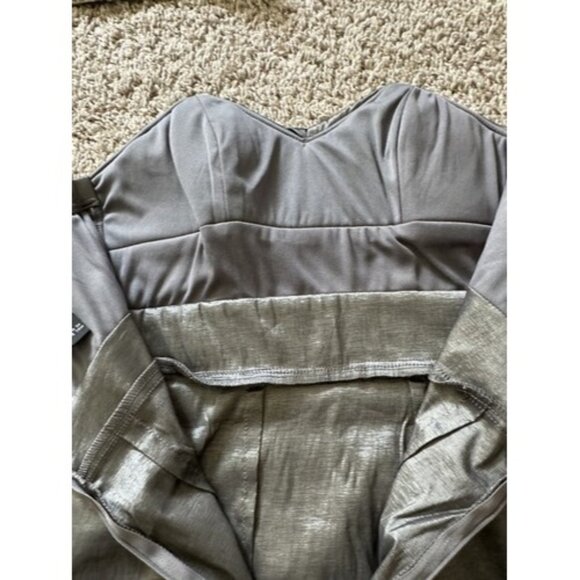 LOVE TEASE Cocktail Dress 3 Juniors Strapless Beaded detail Zipper Closure - Picture 10 of 12